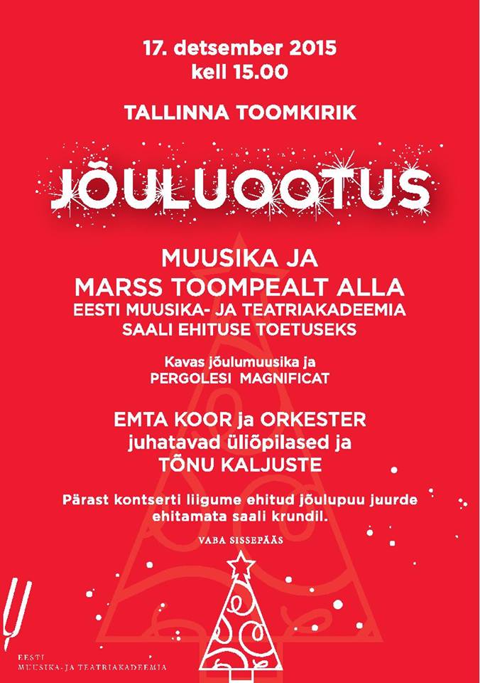 Jõulukontsert EMTA toetuseks