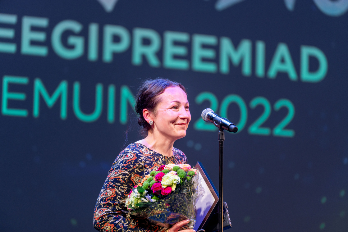 Vanemuise teatri inspitsient Kädi Jakobson, kes kannab ka tiitlit „Aasta vanemuislane 2019“. Foto: Rasmus Kull
